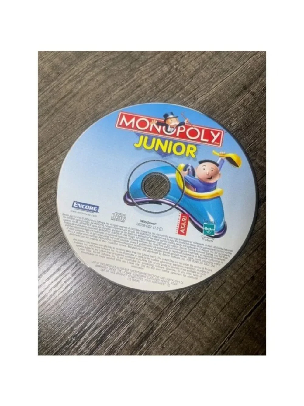 Monopoly Junior PC Game Hasbro Interactive Windows Amusement Park Kids